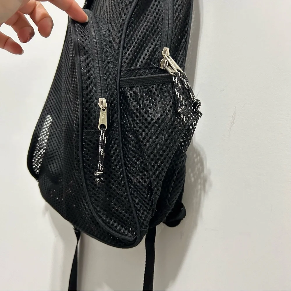 🆕 NWT Black Mesh Backpack